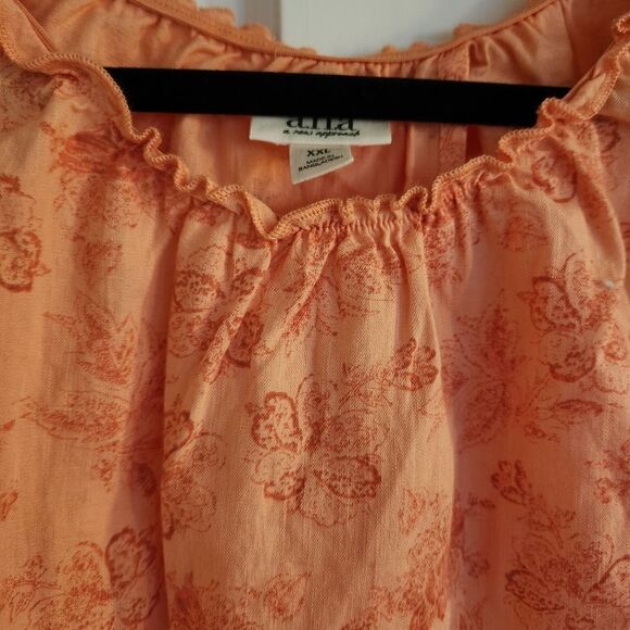 ana A New Approch Sleeveless Partial Open Back Floral Tank Size XXL - Picture 3 of 7